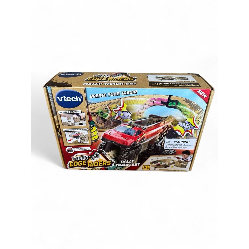 NEW Vtech Turbo Edge Riders Rally Track Set Create Your Track Includes Rally Car